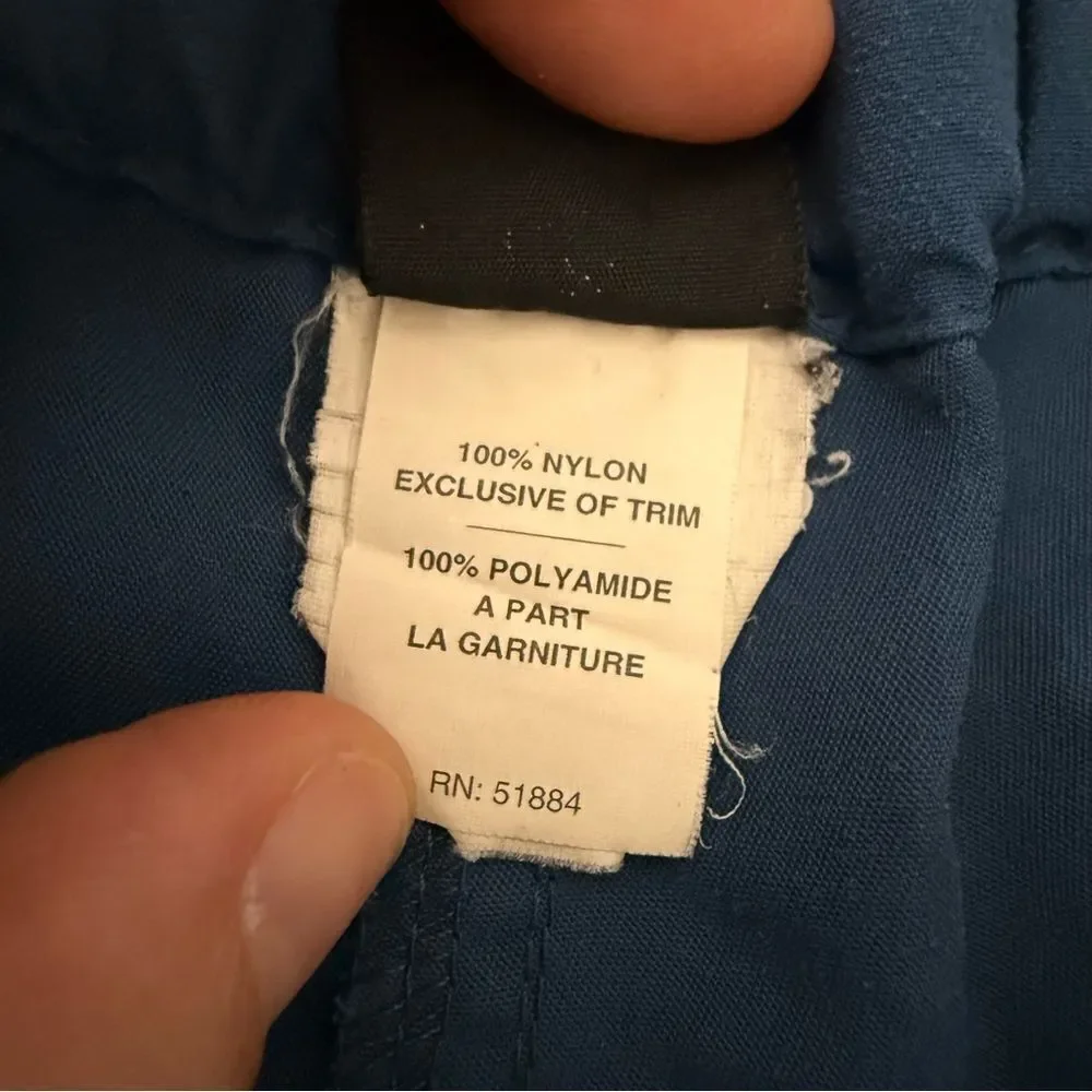 Patagonia Nylon Shorts 10'' Mens Sz XL Blue Belted Outdoor Hiking Camping - Picture 10 of 14